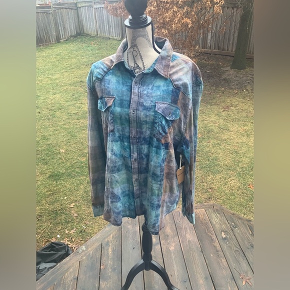 TRUE RELIGION Western Plaid MENS Shirt Ace Size XXL BRAND NEW - Picture 11 of 16